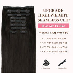 Détails des clips des extensions capillaires GOO GOO