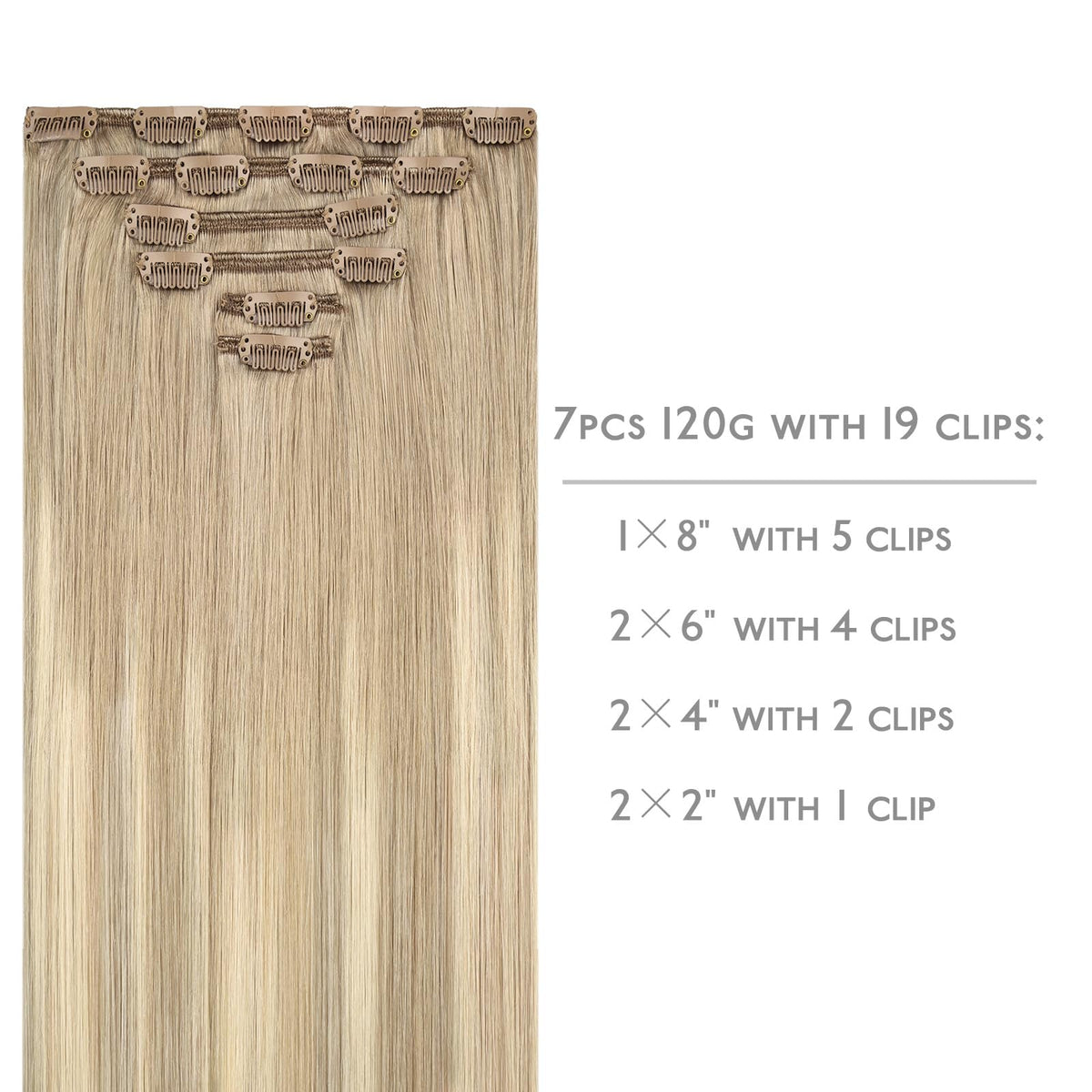 Détails des clips des extensions capillaires Wennalife
