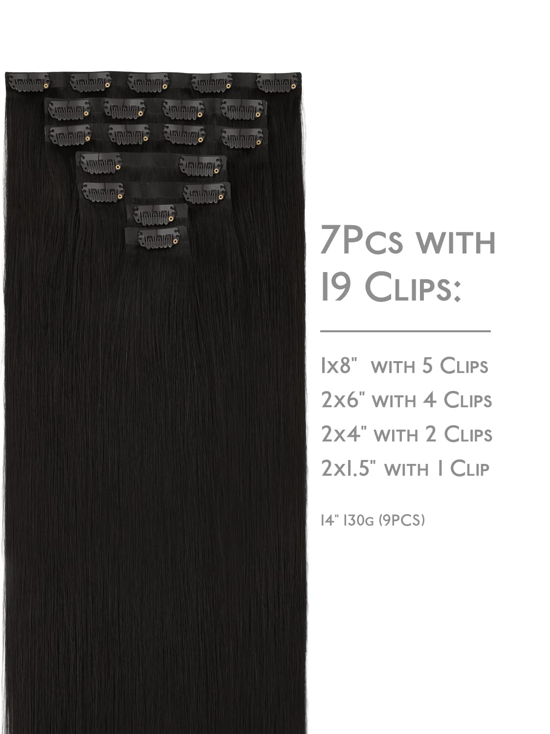 Détails des clips des extensions capillaires Wennalife