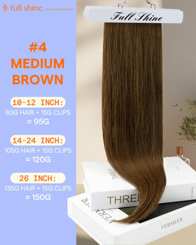 Détails des clips des extensions cheveux Full Shine