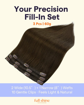 Détails des clips des extensions cheveux Full Shine