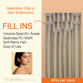 Détails des clips des extensions cheveux Full Shine