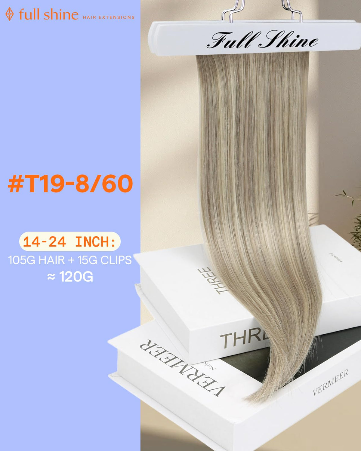 Détails des clips des extensions cheveux Full Shine avec rembourrage en caoutchouc