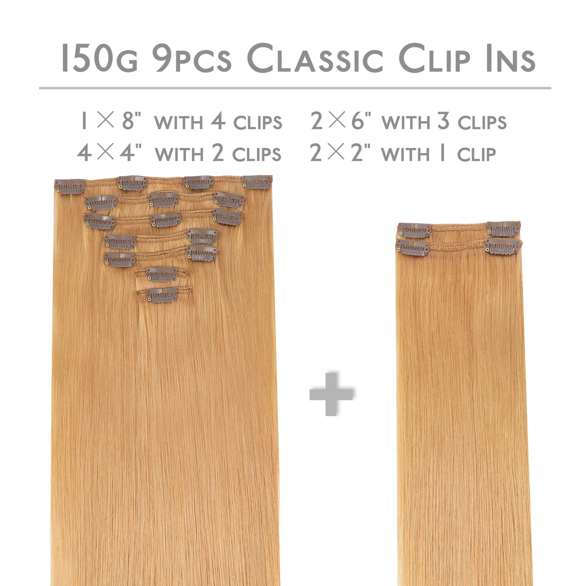 Détails des clips des extensions de cheveux Wennalife en silicone
