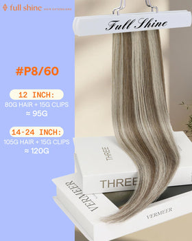 Détails des clips des extensions Full Shine