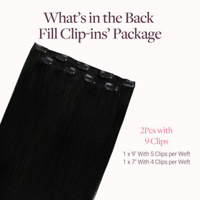 Détails des clips des extensions GOO GOO avec rembourrage