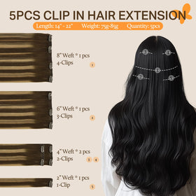 Détails des clips en acier inoxydable des extensions capillaires DOORES