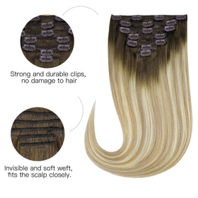 Détails des clips en acier inoxydable des extensions de cheveux hotbanana
