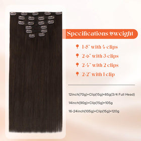 Détails des clips en acier inoxydable des extensions de cheveux Sunny Hair