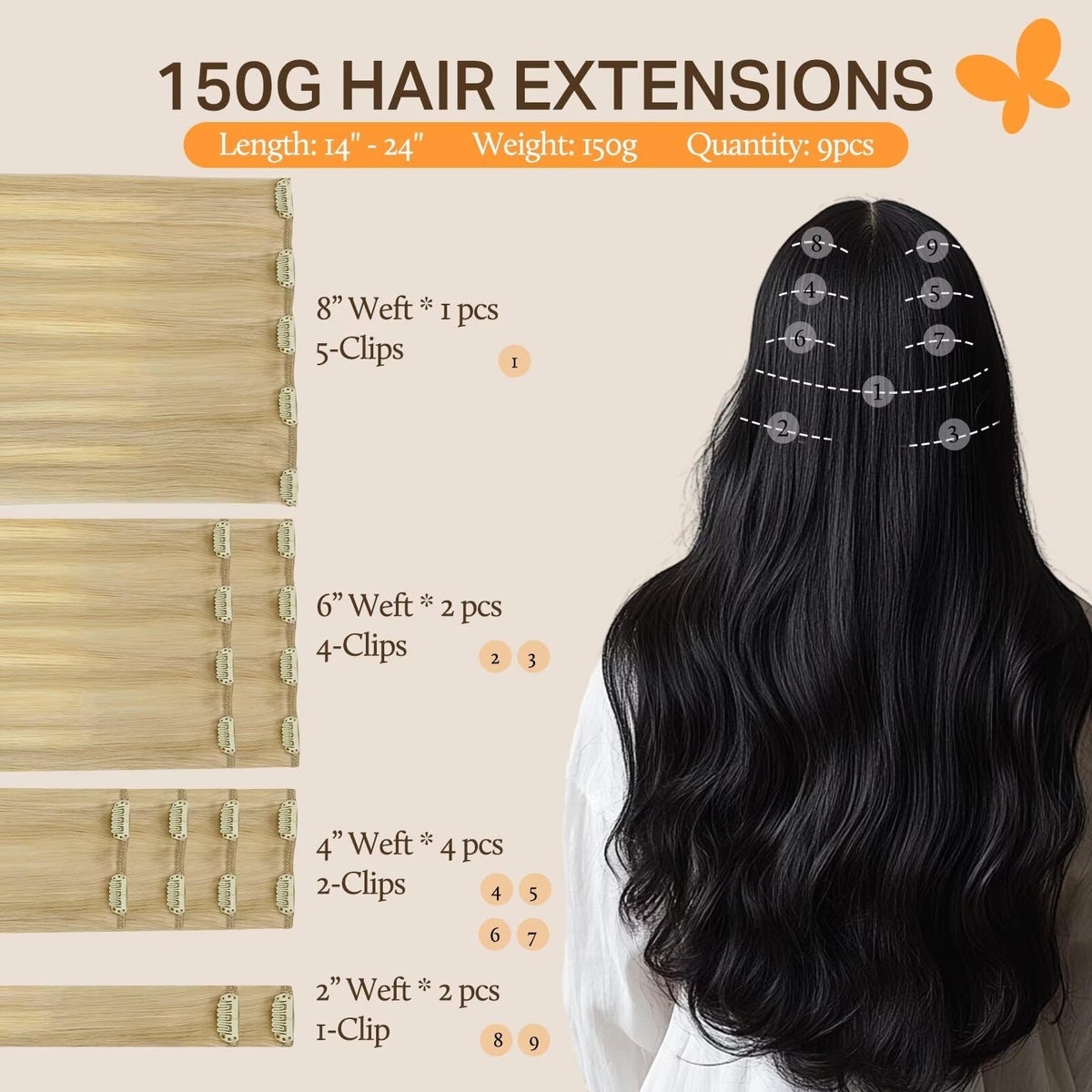 Détails des clips en acier inoxydable des extensions DOORES