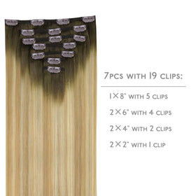 Détails des clips en silicone des extensions capillaires Wennalife