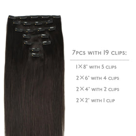 Détails des clips en silicone des extensions capillaires Wennalife
