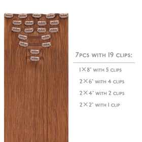 Détails des clips en silicone des extensions capillaires Wennalife