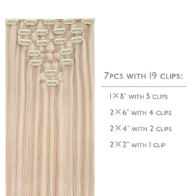 Détails des clips en silicone des extensions capillaires Wennalife