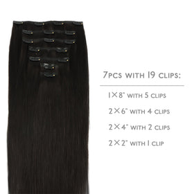 Détails des clips en silicone des extensions de cheveux Wennalife
