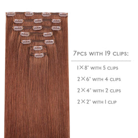 Détails des clips en silicone des extensions de cheveux Wennalife