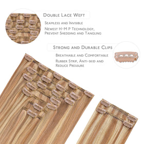 Détails des clips en silicone des extensions de cheveux Wennalife
