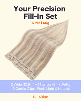 Détails des clips en silicone des extensions Full Shine