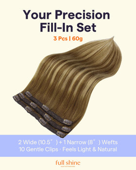 Détails des clips en silicone des extensions Full Shine