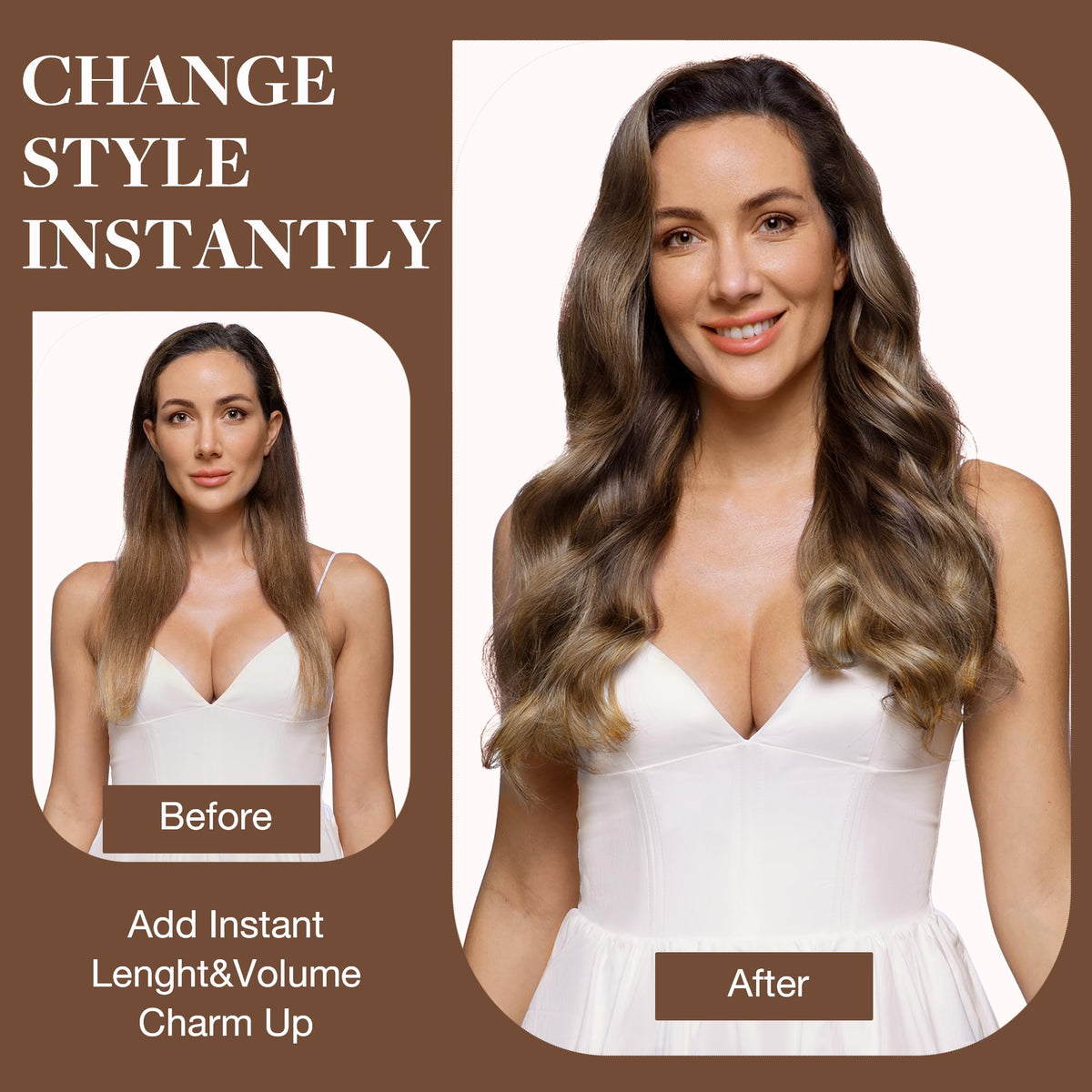 Détails des clips en silicone des extensions GOO GOO