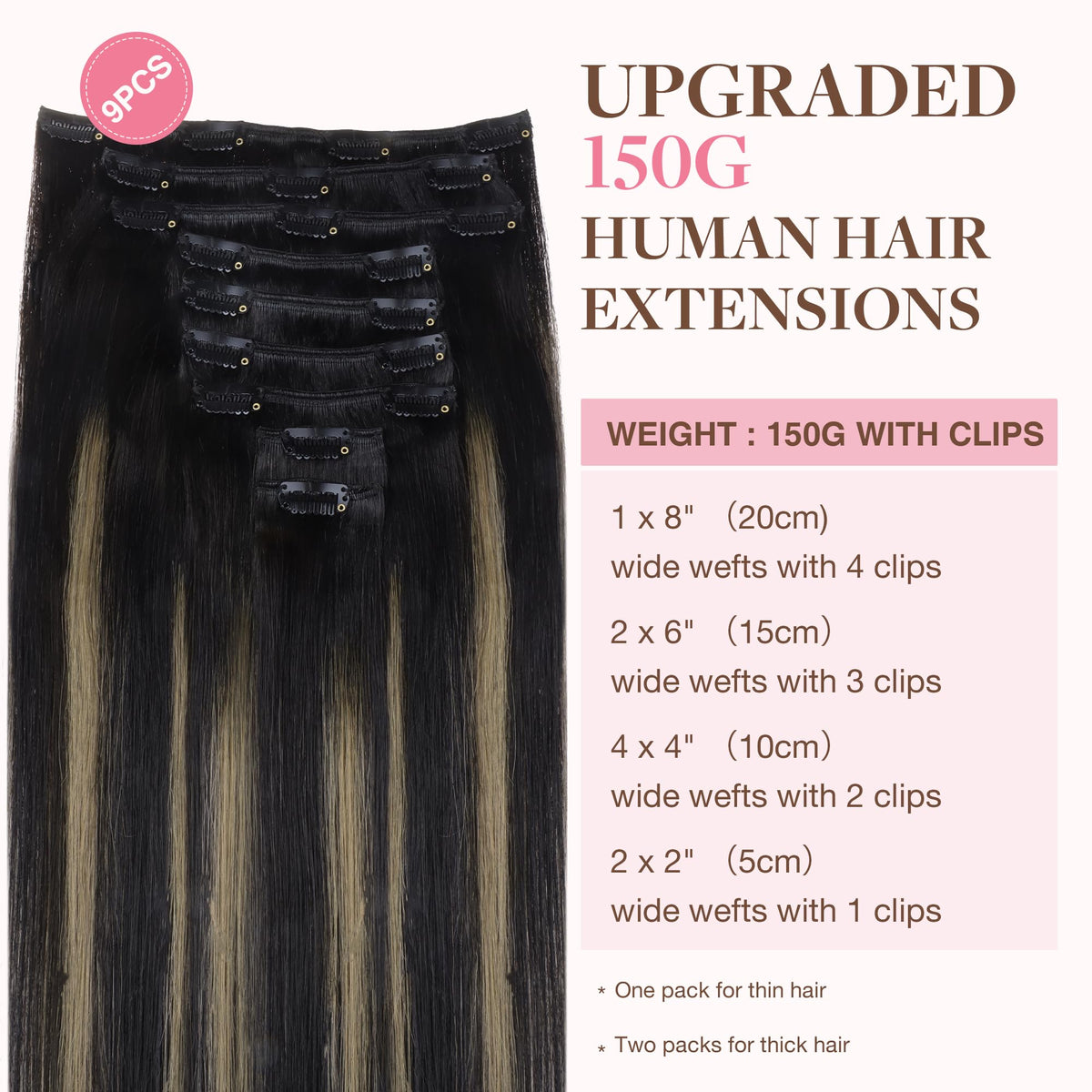 Détails des clips silicone arrière des extensions GOO GOO