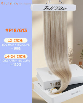 Détails des clips silicone des extensions cheveux Full Shine