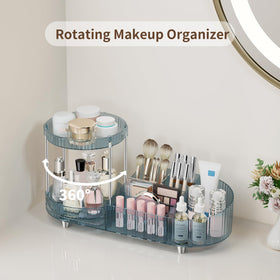 Détails des compartiments de l'organisateur de maquillage Jywantful