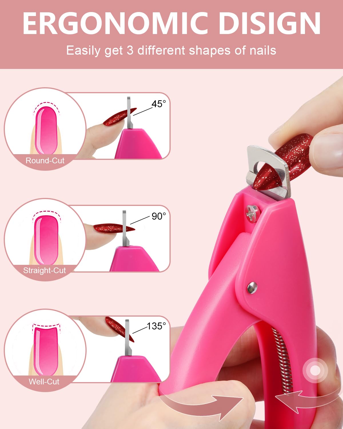 Détails des conseils d'ongles MORGLES en plastique ABS