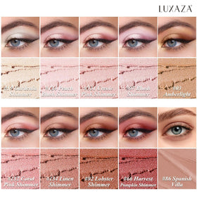 Détails des couleurs de l'ensemble de Crayons à Paupières LUXAZA PRO