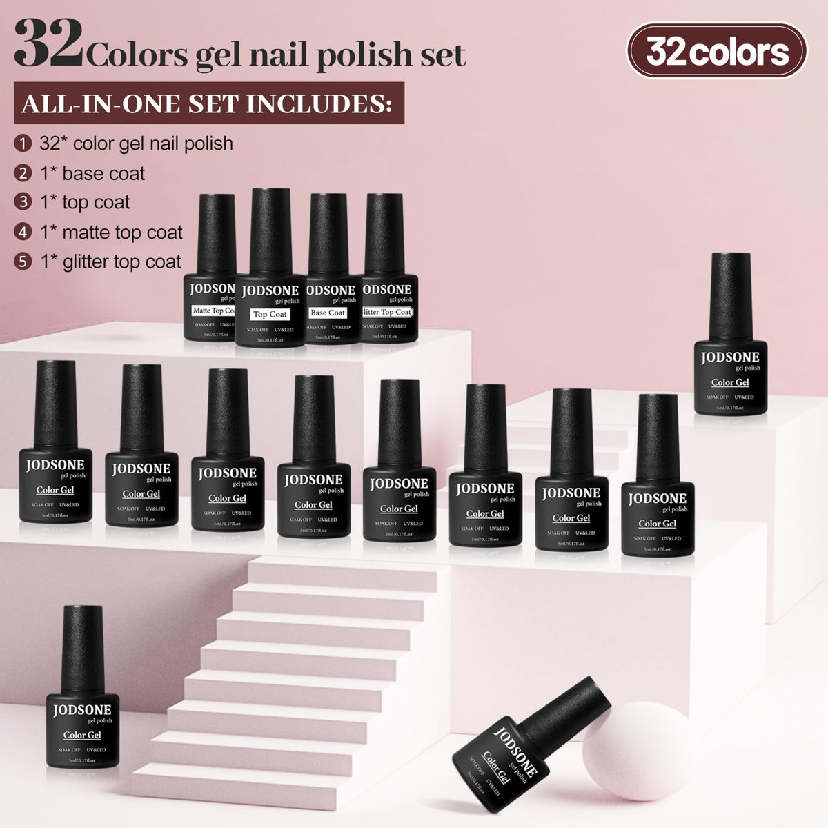 Détails des couleurs du vernis à ongles JODSONE