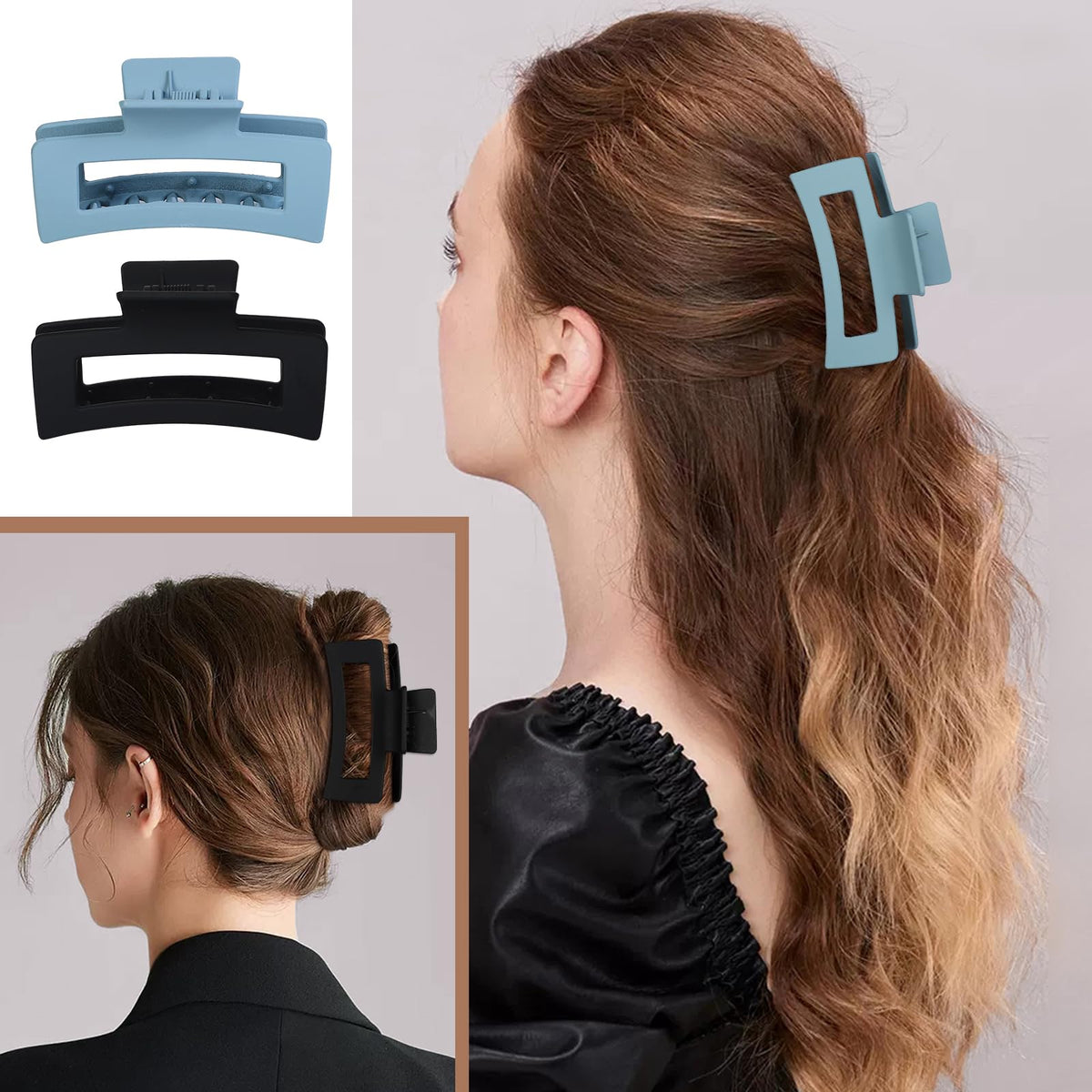 Détails des dents croisées des pinces à cheveux Mandydov