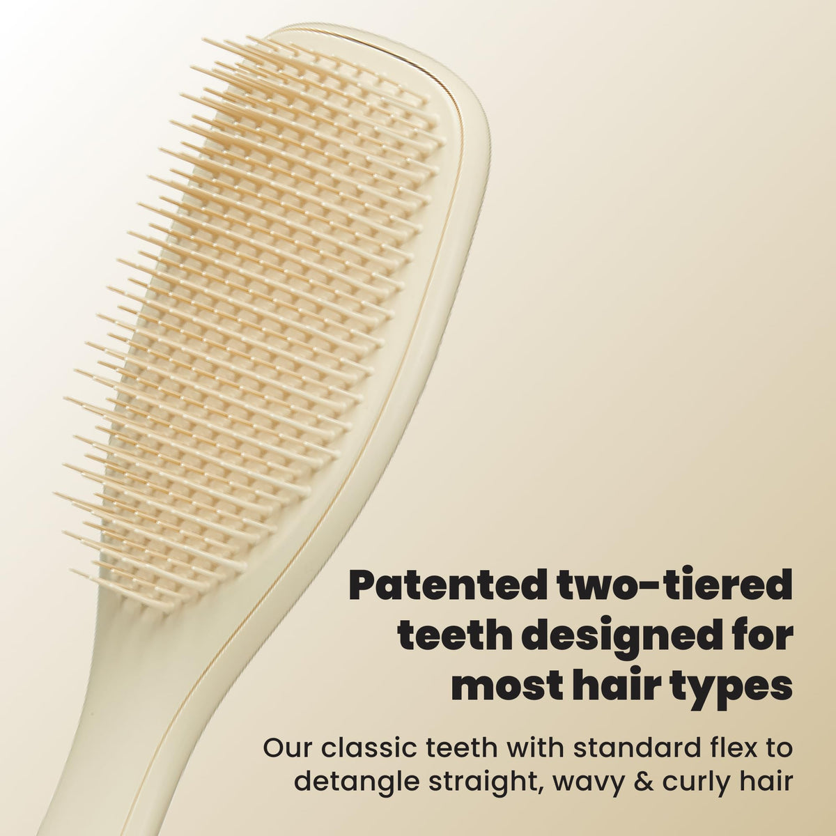 Détails des dents de la brosse TANGLE TEEZER Ultimate cappuccino