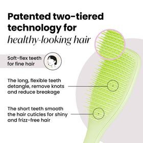 Détails des dents souples de la brosse TANGLE TEEZER
