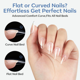Détails des différentes tailles des tips d'ongles modelones