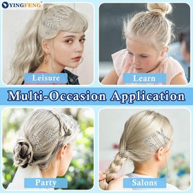 Détails des épingles à cheveux argentées avec finition lisse
