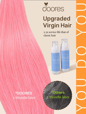 Détails des extensions adhésives DOORES, couleur balayage