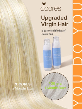 Détails des extensions de cheveux DOORES avec ruban adhésif transparent