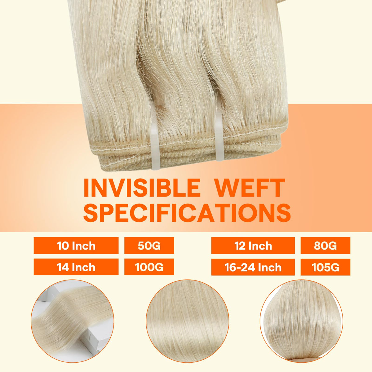 Détails des extensions de cheveux Full Shine avec texture soyeuse