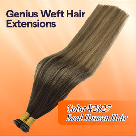 Détails des extensions de cheveux Full Shine avec texture visible