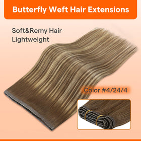 Détails des extensions Full Shine avec texture soyeuse