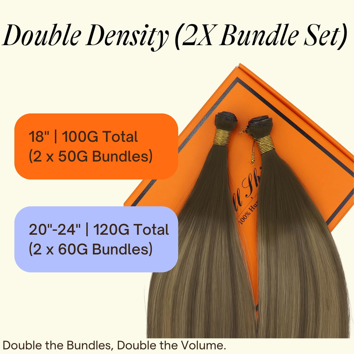 Détails des extensions Full Shine en cheveux Remy