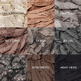 Détails des fards à paupières ColourPop avec textures scintillantes