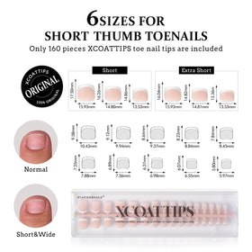 Détails des faux ongles BTARTBOXNAILS, aspect naturel