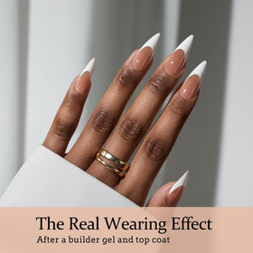 Détails des faux ongles BTARTBOXNAILS XCOATTIPS avec design français