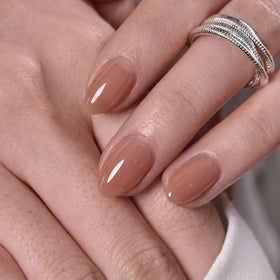 Détails des faux ongles CurvLife en gel doux avec finition brillante