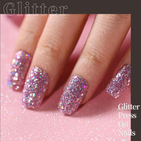 Détails des faux ongles Fandamei avec finition mate et brillante