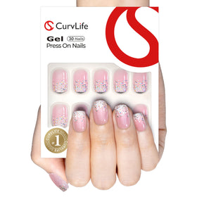 Détails des faux ongles press-on CurvLife, texture en gel souple