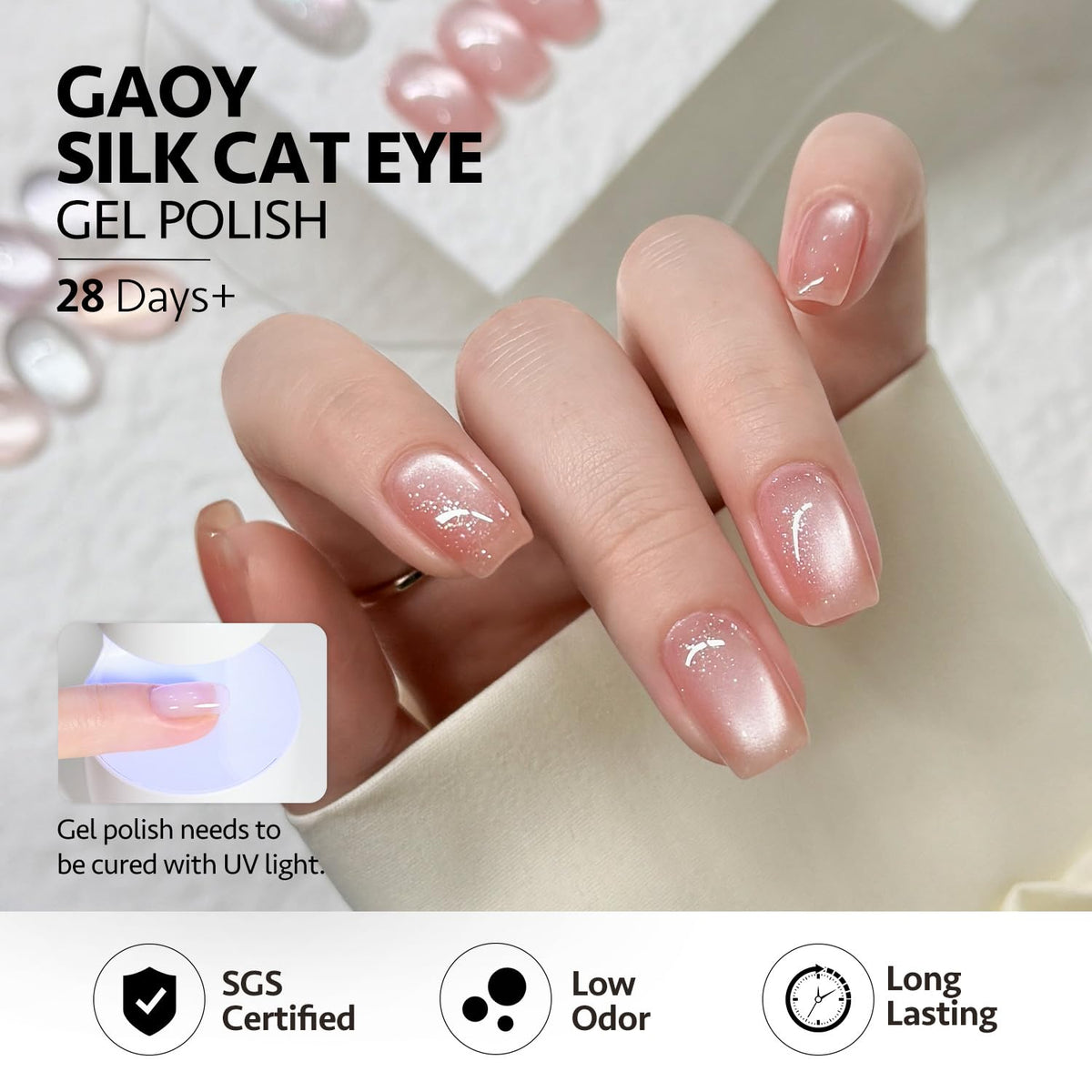 Détails des flacons de vernis gel GAOY