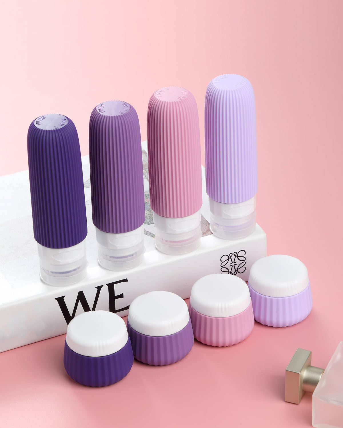 Détails des flacons en silicone avec large ouverture