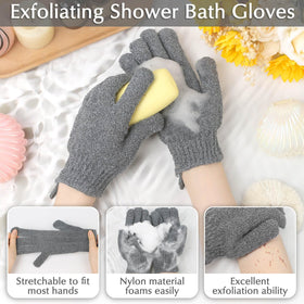 Détails des gants exfoliants Anezus en nylon